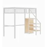 odikalo Hochbett Odikalo 90 x 200 cm weiß