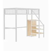 odikalo Hochbett Odikalo 90 x 200 cm weiß