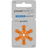 Power One - 13 ORANGE Hörgerätebatterien PR48 - (6er Blister)