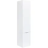Evenes ESTRA Hochschrank 350 x 185,0 x 37,0 cm Weiß Hochglanz Spanplatte