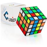 CUBIDI® Original Zauberwürfel 4x4 - Typ Los Angeles | Speed-Cube mit optimierten Dreheigenschaften | Magic Cube für Anfänger und Fortgeschrittene | mit aufgeklebten Farb-Sticker