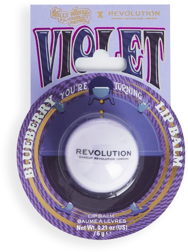 REVOLUTION Willy Wonka & The Chocolate Factory X Revolution Blueberry Lip Balm Lippenbalsam 4 g