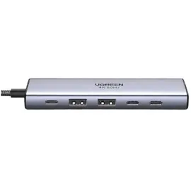 UGREEN 6-in-1 USB-C Hub USB-C 6 Ports), Dockingstation - Usb Hub, Grau