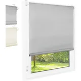 Foxx Seitenzugrollo Blackout 55 x 220 cm grau