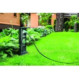 Trendline Gartensteckdosensäule 4 St. Schwarz