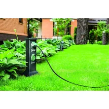 Trendline Gartensteckdosensäule 4 St. Schwarz