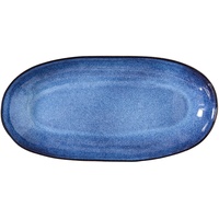 Bloomingville Serviertablett Sandrine, blau, Keramik