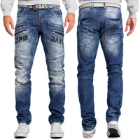 Cipo & Baxx Herren Jeans Zipper Biker Streetstyle Discowear Fresh Dope Clubwear