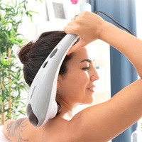 InnovaGoods InnovaGoods® Elektrische Handmassagegerät Halaxer, massiert Ihren Körper tief und entspannend, mit 3 austauschbaren Köpfen, ideal für Zuhause und Arbeit.