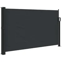 vidaXL Seitenmarkise Ausziehbar Schwarz 120x500 cm