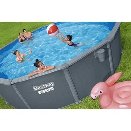 BESTWAY Hydrium Stahlwandpool Komplett-Set Ø 549 x 132 cm inkl. Sandfilteranlage