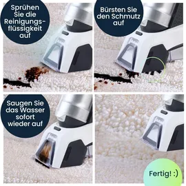 casativo Kabelloser Profi Waschsauger 60W