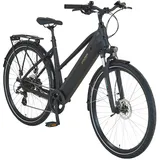 Prophete Trekking E-Bike Entdecker 2.0 Damen Schwarz Matt 28 Zoll