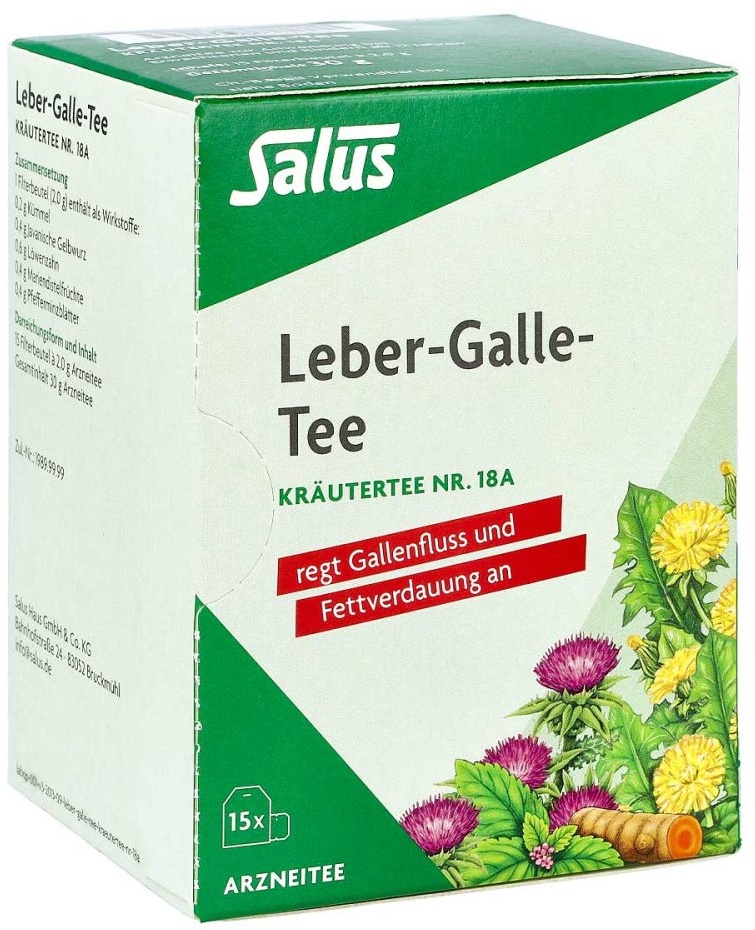 Leber Galle-tee Kräutertee Nummer 1 8a Salus Filterb.