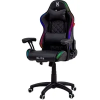 Elite PULSE Gaming-Stuhl Schwarz/Weiß für PC