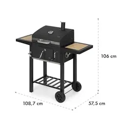 Klarstein Meat Machine Holzkohlegrill schwarz