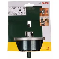 Lochsägen-Set, 5-teilig, 60 - 92 mm