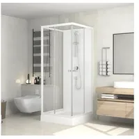 form&style Komplettdusche BORA BORA 80 x 80 x 195 cm weiß