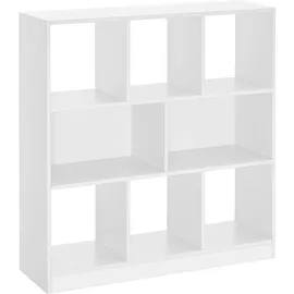 VASAGLE Bücherregal 97,5 x 30 x 100 cm Weiß
