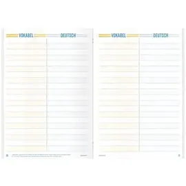 häfft® verlag Vokabelheft Schulstuff Union Jack liniert DIN A5 ohne Rand, 64 Blatt, 1 St.