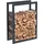 BC-ELEC Holzablage Stahl 80 x 60 x 25 cm Schwarz