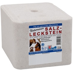 SALZLECKSTEIN - mineralstoffreicher Leckstein für Pferde, 10kg