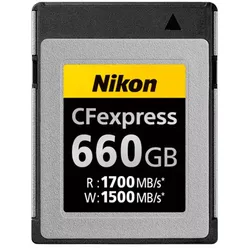 Nikon 660GB CFexpress Typ B 1700 MB/s | ✔️ Temporär mit 100 € gratis geschenkbox