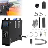 ACXIN 12V 8KW Diesel Standheizung, Luftheizung mit LCD-Display & Fernbedienung, 360° Luftauslass, Tragbare Dieselheizung für Auto, RV, Boote, LKW & Wohnmobil (Typ 1, Schwarz)