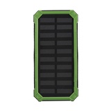 Asixxsix Solar Power Bank, Tragbares Ladegerät, Power Bank, 20000 MAh, Große Kapazität, Schnelllade-Akku, DIY-Kit, Dual-USB-Solar-Mobile-Power-Bank-Hülle für Zuhause, Reisen, Camping, Wandern(Grün)