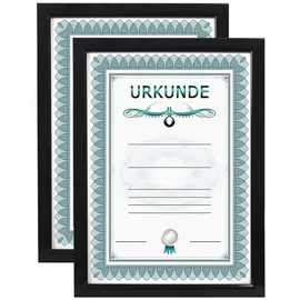 Ideal Trend Bilderrahmen schwarz 21x29,7 cm 2er Set