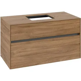 Villeroy & Boch V&B Waschtischunterschrank Collaro 100x54,8x50cm, WT mittig, kansas oak