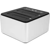 OWC Drive Dock - USB 3.2 (10Gb/s) Dual-Bay Laufwerk Docking-Station für 2,5-Zoll- und 3,5-Zoll-SATA-Laufwerke