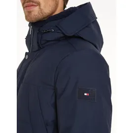 Tommy Hilfiger Parka TOMMY HILFIGER "ROCKIE UTILITY PARKA", Herren, Gr. L, blau (desert sky), Web, Obermaterial: 80% Polyamid, 20% Polyurethan. Futter: 100% Polyamid.