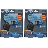 Nerf Elite 2.0 Trio TD-3 Blaster – Enthält 6 Nerf Darts – 3 Darts in Folge abfeuern – Tactical Rail Steckschiene zum individuellen Anpassen (Packung mit 2)