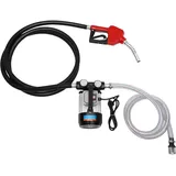 550W LG-1008 Selbstansaugende Dieselpumpe Heizölpumpe Ölabsaugpumpe Kraftstoffpumpe Umfüllpumpe Ölpumpe Diesel Heizöl Pumpe Dieselpumpensatz mit Einlassschlauch, Ablaufschlauch und Kraftstofffilter