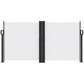 vidaXL Seitenmarkise 120 x 1200 cm Weiß Polyester