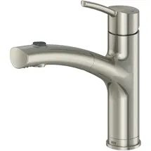 Lenz Spültischarmatur Nexo herausziehbar nickelfarben 22,4 cm