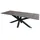 bene living Almeria Gartentisch 200 x 90 x 76 cm hellgrau/silber