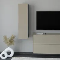 Set One by Musterring Hängeschrank Reno Glas Grau Taupe