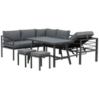 Gardissimo Christine Alu Lounge-Sitzgruppe grau 502533