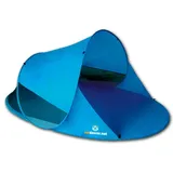 Pop Up Strandmuschel Zack II - Strandzelt, selbstaufbauend, UV Schutz 60, blau