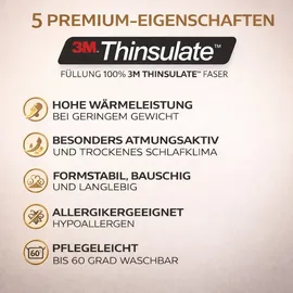 Traumschlaf Thinsulate medium, Füllung: 100% 3M Thinsulate Faser 140x200 cm