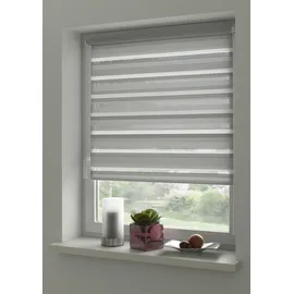 GARDINIA Doppelrollo EasyFix 90 x 150 cm grau