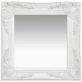 furnicato Wandspiegel 40 x 40 cm Weiß