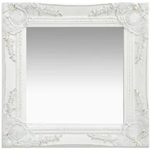 furnicato Wandspiegel 40 x 40 cm Weiß
