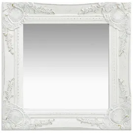 furnicato Wandspiegel 40 x 40 cm Weiß