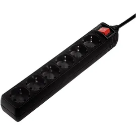 Hama Steckdosenleiste 1,40 m Schwarz 6 St.