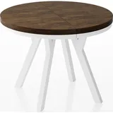 WFL GROUP Esstisch, Alteiche, Rund, 90x76x90 cm, Esszimmer, Tische, Esstische