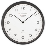 Miraval Design Funkwanduhr 30 cm lautlos Japanisches Quarzuhwerk Mineral Glas 4-MV2622-2