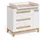 VitaliSpa Wickelkommode Malia, Weiss/Artisan, 98 x 98 cm mit Schubladen,